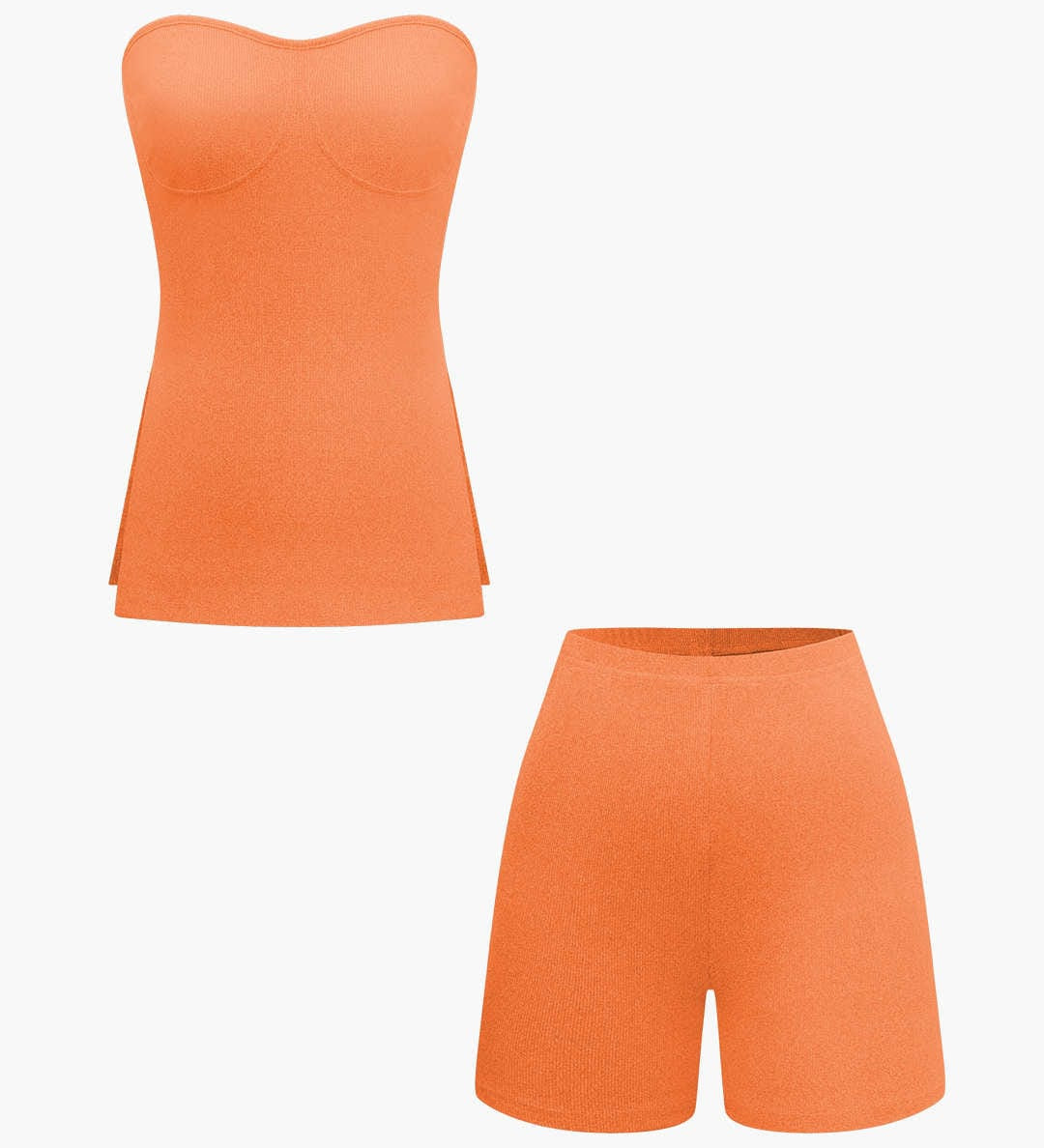 Athena | Elegantes Zweiteiler-Set mit Bustier-Top & Shorts