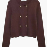 Martina | Doppelreihiger Strick-Cardigan