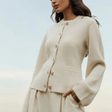 Maria | Klassische Damen-Strickjacke mit Knopfleiste Zendoo.de