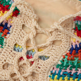 Naila | Boho-Strick-Zweiteiler mit Bustier & Shorts