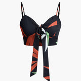 Bailey | Zweiteiler mit Knoten-Top & Bambusprint-Hose