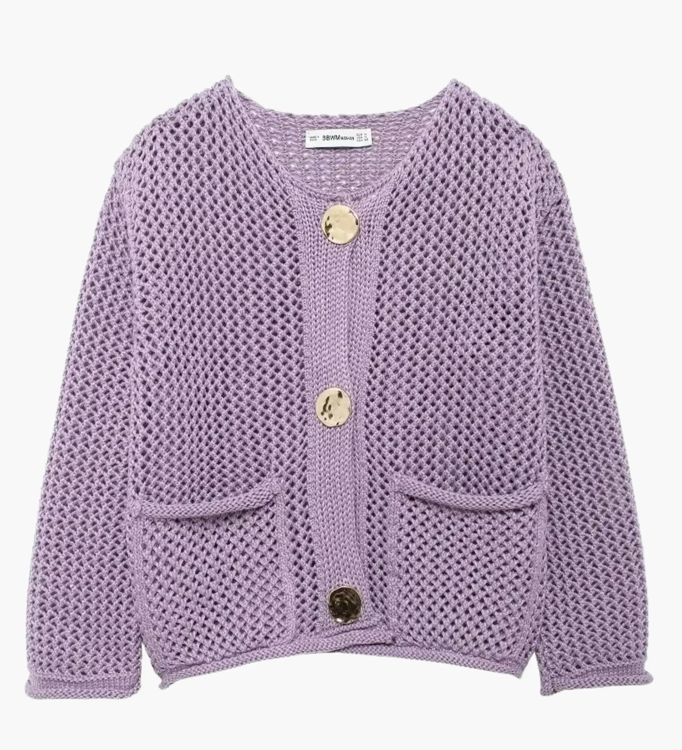 Lya | Grobstrick-Strickjacke