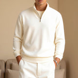 Minimalistischer Fleece-Pullover mit Reißverschluss – Wärme & Stil vereint