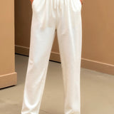 Bequeme Damenhose mit elastischem Bund und Kordelzug