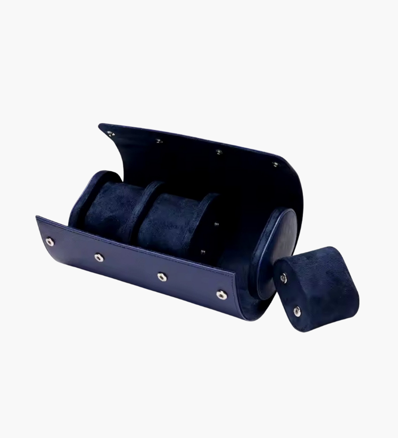 Josiah | Elegantes Leder Uhrenhalter Reiseetui für 3 Uhren