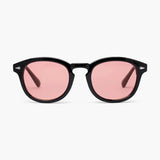 Jayden | Schwarzer Rahmen Runde Sonnenbrille für Männer