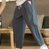 Jeremiah | Locker geschnittene Plissee-Sommerhose mit Kordelzug