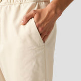 Killian | Beige Herren-Hose mit elastischem Bund und Knopfverschluss