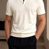 Herren-Poloshirt mit Kontrastdetails – Elegant & Modern