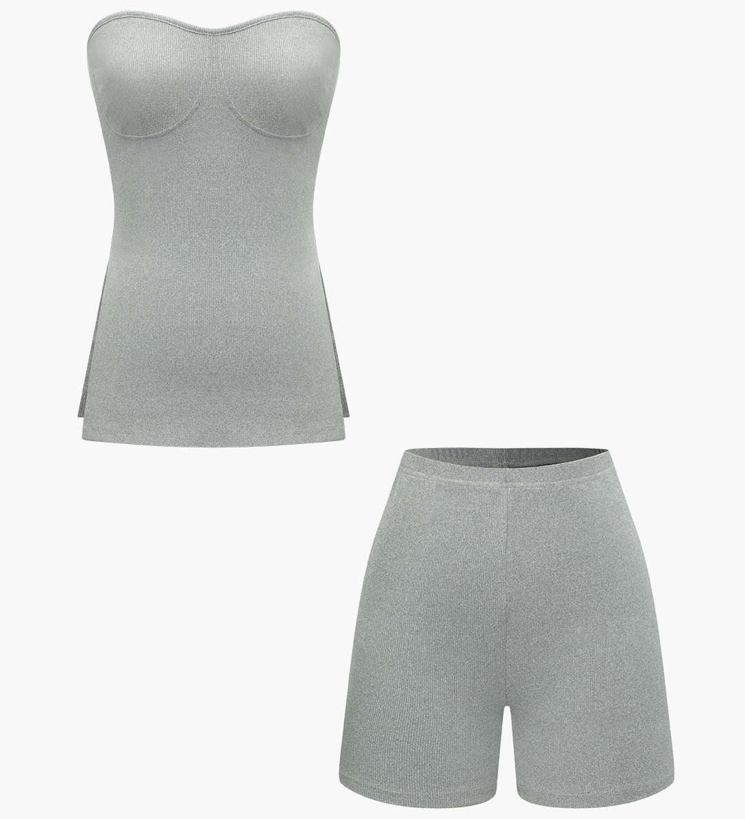 Athena | Elegantes Zweiteiler-Set mit Bustier-Top & Shorts