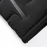 Wyatt | Schwarze Ärmellose Herren-Winter-Steppweste mit Reißverschluss