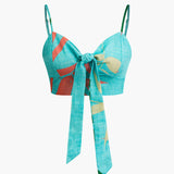 Bailey | Zweiteiler mit Knoten-Top & Bambusprint-Hose