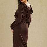 Julia | Lässiges Zweiteiler-Set mit Hoodie & Midi-Kleid