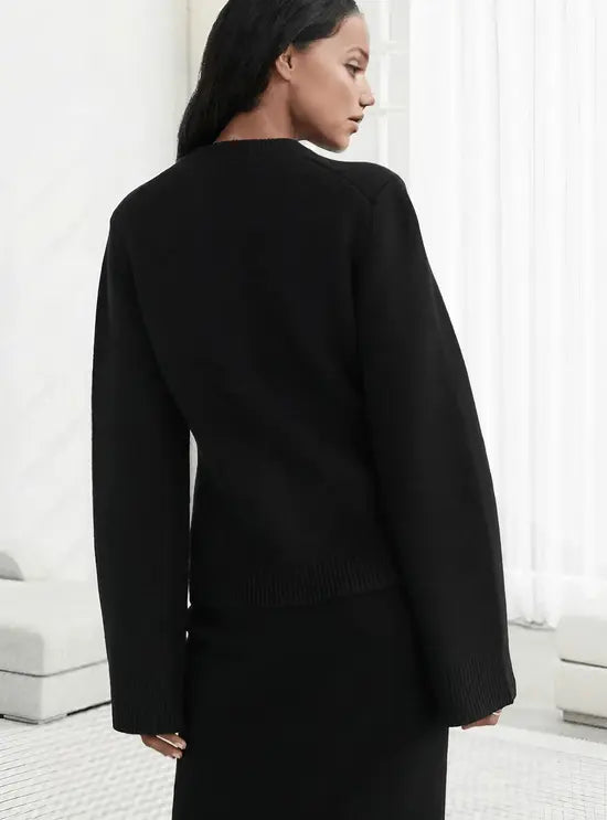 Maria | Klassische Damen-Strickjacke mit Knopfleiste Zendoo.de