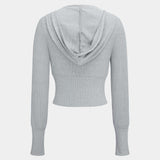 Selina | Kuscheliges Strick-Zweiteiler-Set mit Hoodie & Weitbein-Hose