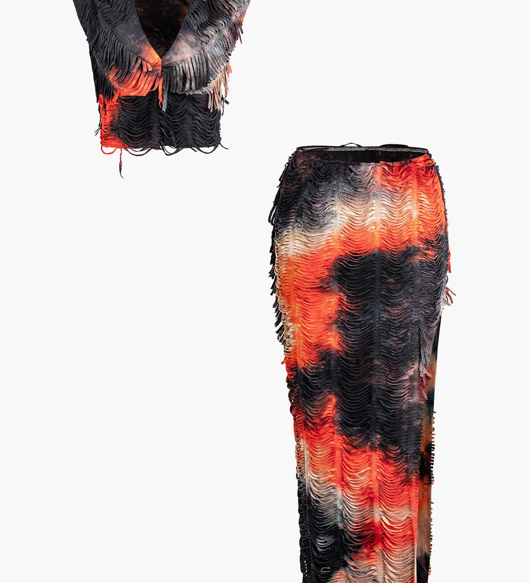 Charlene | Fransen-Zweiteiler mit Top & Rock