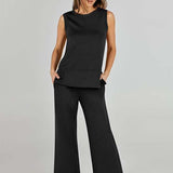 Saphira | Ärmelloses Zweiteiler-Set