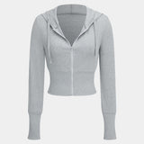 Selina | Kuscheliges Strick-Zweiteiler-Set mit Hoodie & Weitbein-Hose