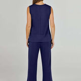 Saphira | Ärmelloses Zweiteiler-Set