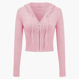 Ava | Strick-Set mit Kapuzenjacke & Schlaghose