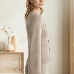 Maria | Klassische Damen-Strickjacke mit Knopfleiste Zendoo.de