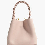 Yamina | Elegante strukturierte Handtasche mit geflochtenem Henkel