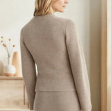 Maria | Klassische Damen-Strickjacke mit Knopfleiste Zendoo.de