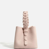 Yamina | Elegante strukturierte Handtasche mit geflochtenem Henkel