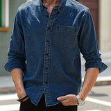 Daniel | Lässiges Langärmelig Denim-Hemd im klassischen Look