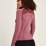 Elisa | Nahtlose Sportjacke mit Reißverschluss