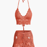 Marina | Häkel-Zweiteiler mit Crop-Top & Minirock