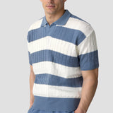 Gestreiftes Herren-Poloshirt mit kurzen Ärmeln – Sportlich & Elegant