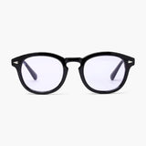 Jayden | Schwarzer Rahmen Runde Sonnenbrille für Männer