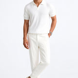 Geripptes Herren-Poloshirt mit kurzen Ärmeln – Elegant & Zeitlos