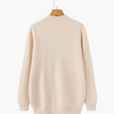 Wesley | Rippenstrick Reißverschluss Kaschmir Strickjacke für Männer