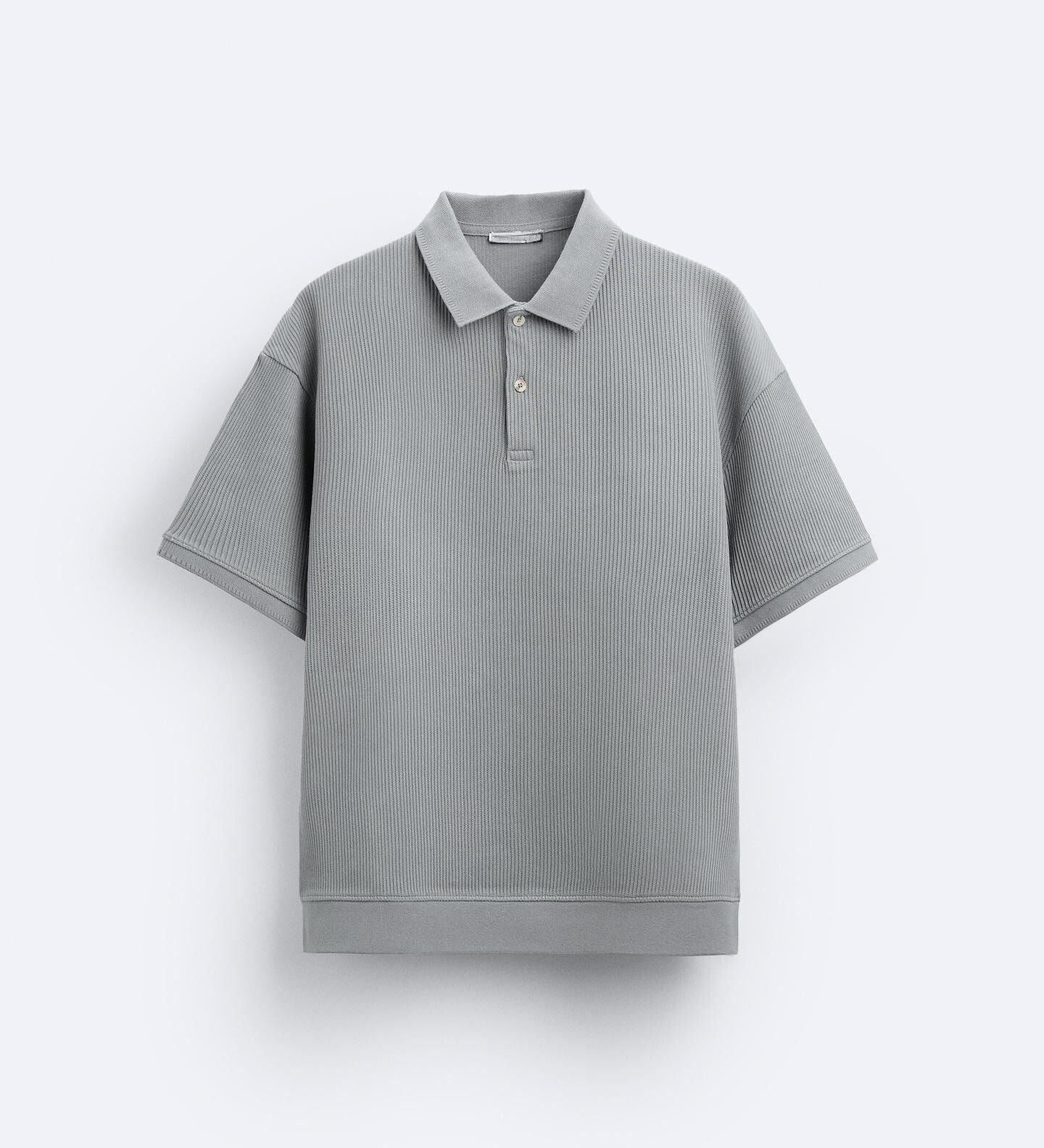 Kurzärmeliges Poloshirt in Cremeweiß – Minimalistisch und Bequem