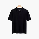 Brooks | kurze Ärmel Männer halb Reißverschluss stricken Poloshirt