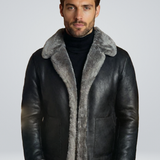 Noah | Luxuriöse Shearling-Lederjacke