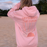 Oversize Damen-Hoodie mit Sunset-Print Let’s Watch the Sunset