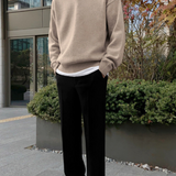 Andrew | Cozy Herren Strickpullover aus Wolle mit Polokragen