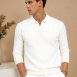 Minimalistisches Strick-Poloshirt | Eleganz & Komfort in Perfektion