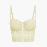 Ida | Figurbetontes Bustier-Top mit Bügel-Cups und transparenter Mesh-Struktur