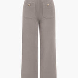 Rosina | Klassisches Strick-Zweiteiler-Set mit Cardigan & Wide-Leg-Hose