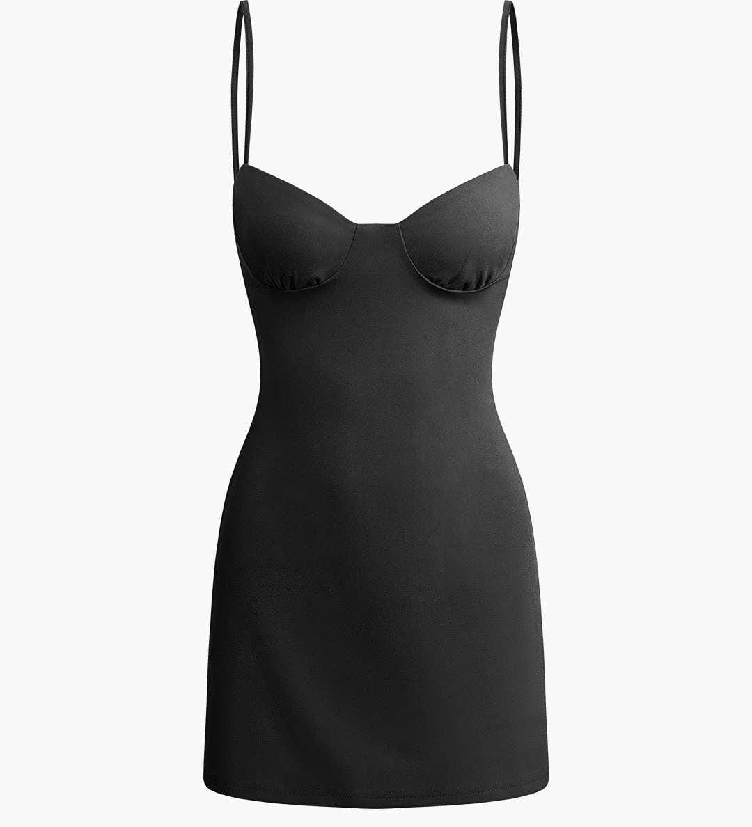 Scarlett | Figurbetontes Spaghetti-Träger-Kleid – Klassischer Chic mit femininer Note