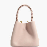 Yamina | Elegante strukturierte Handtasche mit geflochtenem Henkel