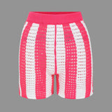 Noemi | Stylisches Häkel-Zweiteiler-Set mit Streifenmuster