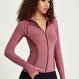 Elisa | Nahtlose Sportjacke mit Reißverschluss