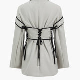 Ariana | Edles Zweiteiler-Set mit Blazer & Korsett-Schnürung