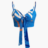 Bailey | Zweiteiler mit Knoten-Top & Bambusprint-Hose