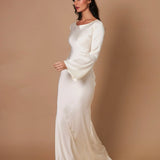 Sophie | Langärmliges Maxikleid – Fließender Schnitt für Eleganz und Komfort Zendoo.de